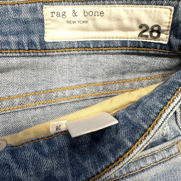 RAG & BONE Women's jeans, size 28, Dre Low-Rise Slim Boyfriend, light blue - Picture 12 of 15